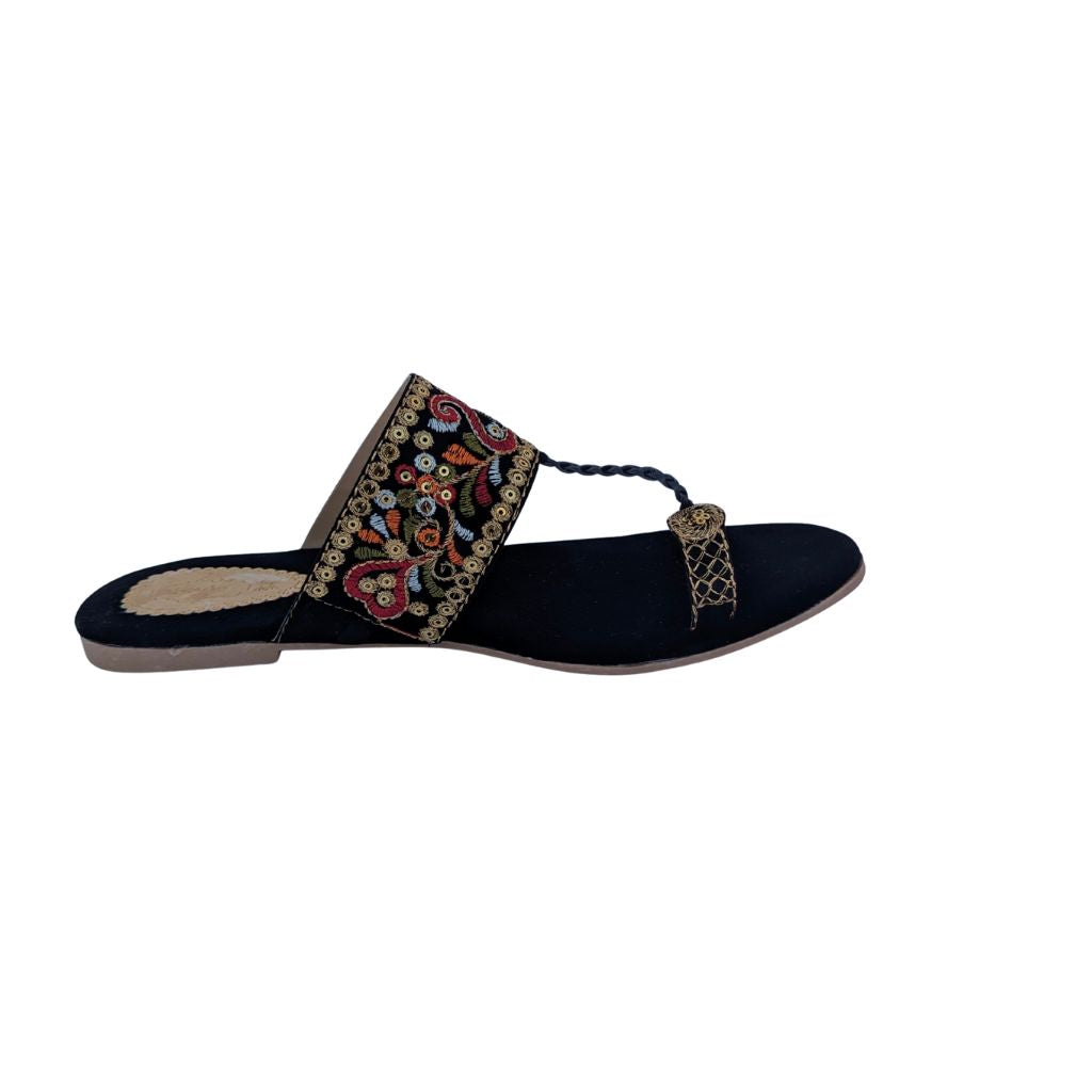 Khussa Slipper Black