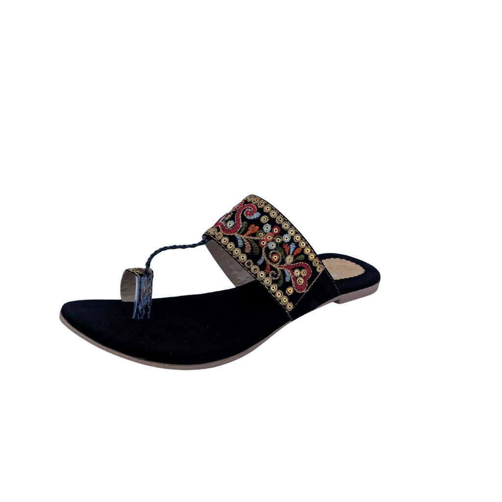 Khussa Slipper Black