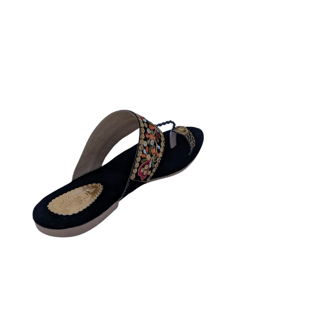 Khussa Slipper Black
