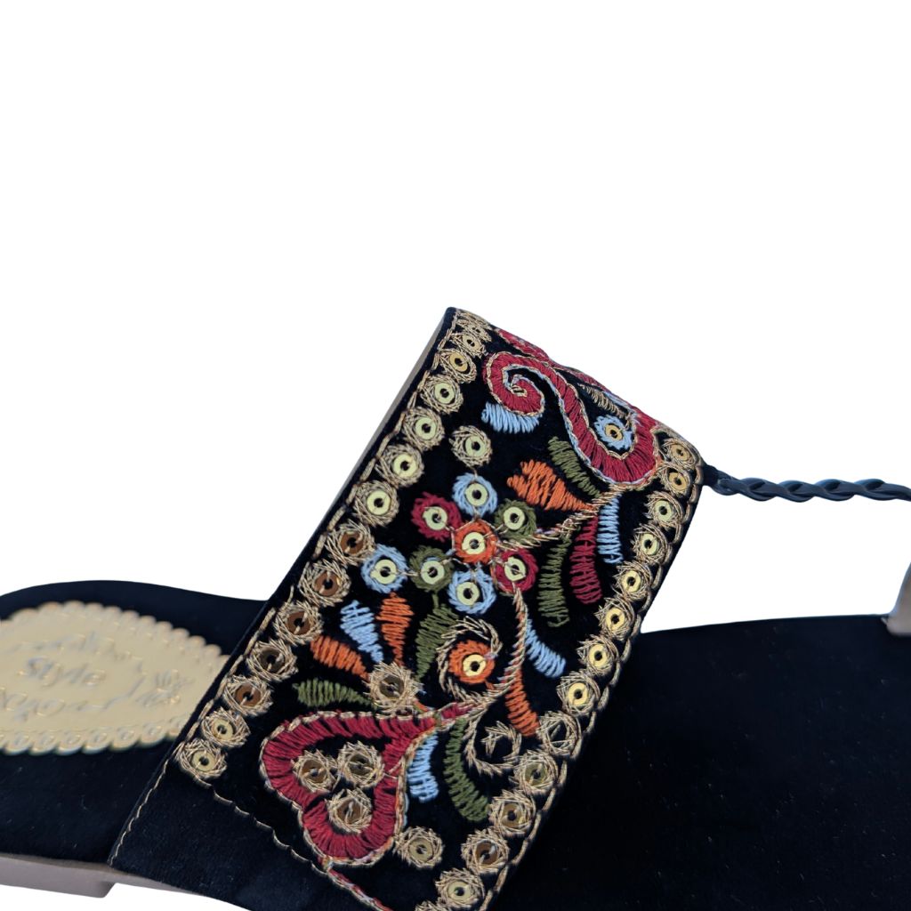 Khussa Slipper Black